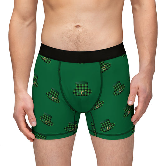 Funny St. Patrick's Hat Men's Boxers All Over Print