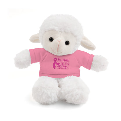 No One Fights Alone' Cancer massage Stuffed Animals with Tee