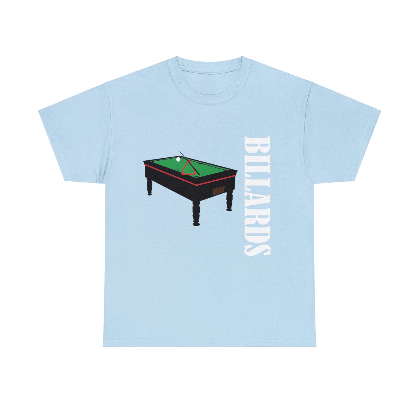 Billiards Front and Back Print Unisex Heavy Cotton Tee