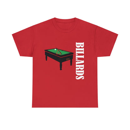 Billiards Front and Back Print Unisex Heavy Cotton Tee