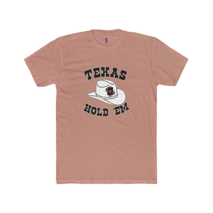 Texas Hold 'Em- Two Side Print Cotton Crew Tee Shirt Great For Concerts