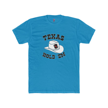 Texas Hold 'Em- Two Side Print Cotton Crew Tee Shirt Great For Concerts