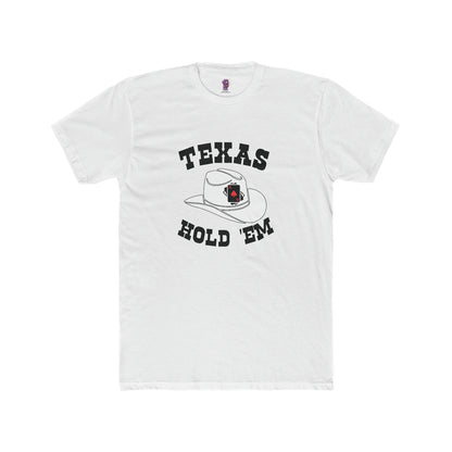 Texas Hold 'Em- Two Side Print Cotton Crew Tee Shirt Great For Concerts