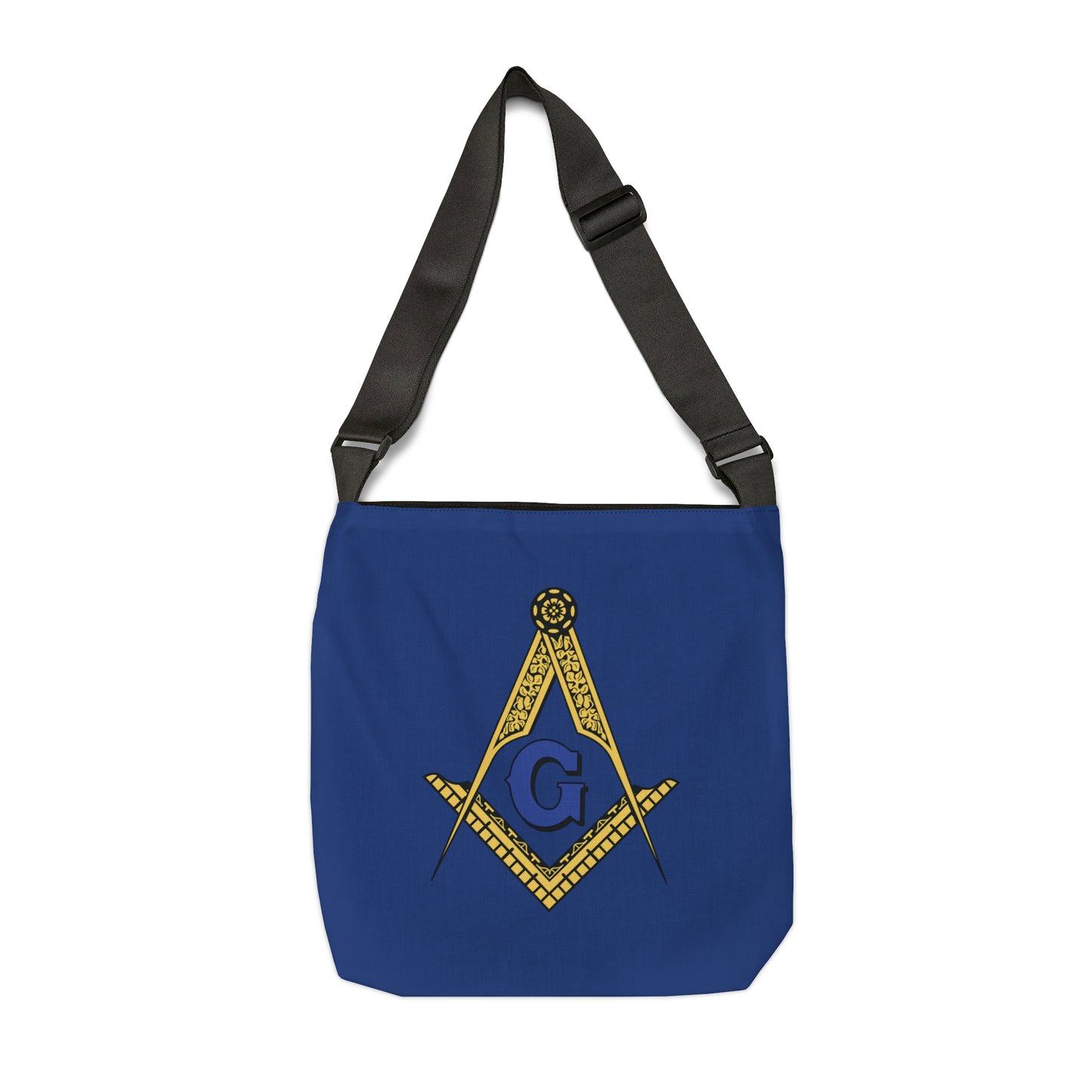 Masonic / Mason Emblem Two Side Print Adjustable Tote Bag - 16" and 18"