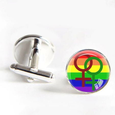 Gay Pride Cufflinks- Man Or Woman