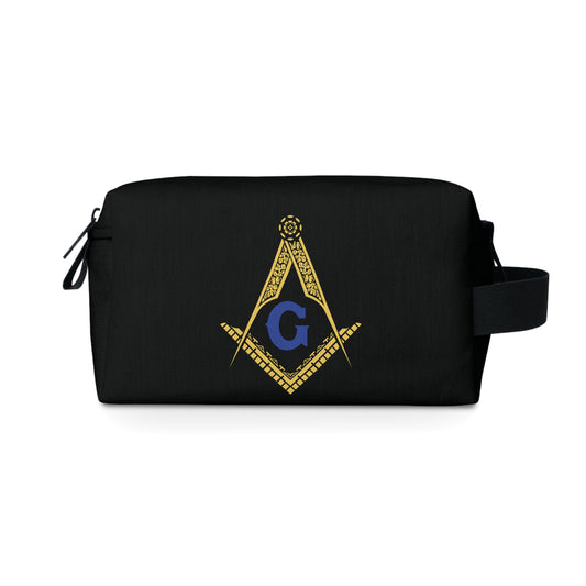 Mason Toiletry Bag Printed With Square And Compass