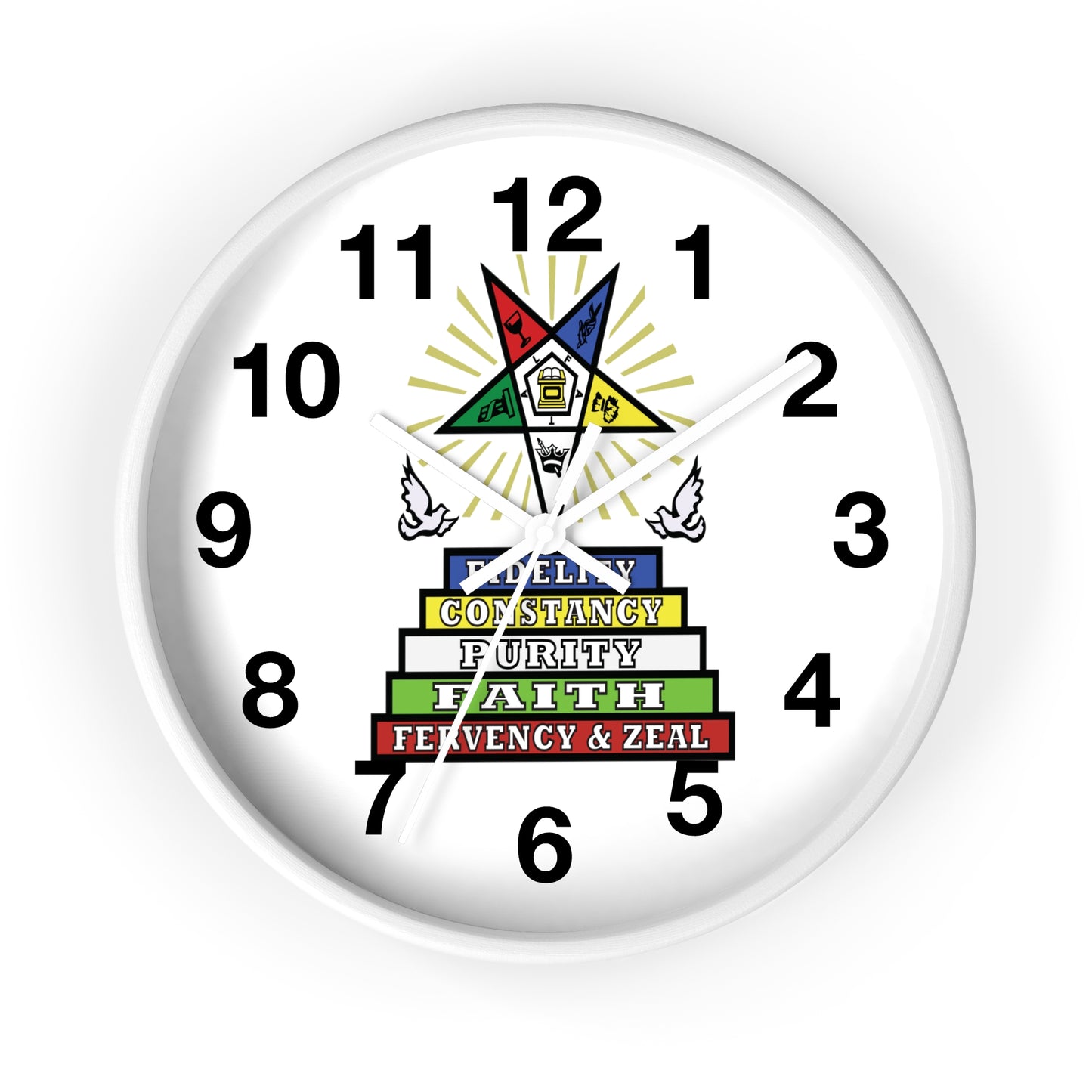 Order Of The Eastern Stars / OES Wall Clock