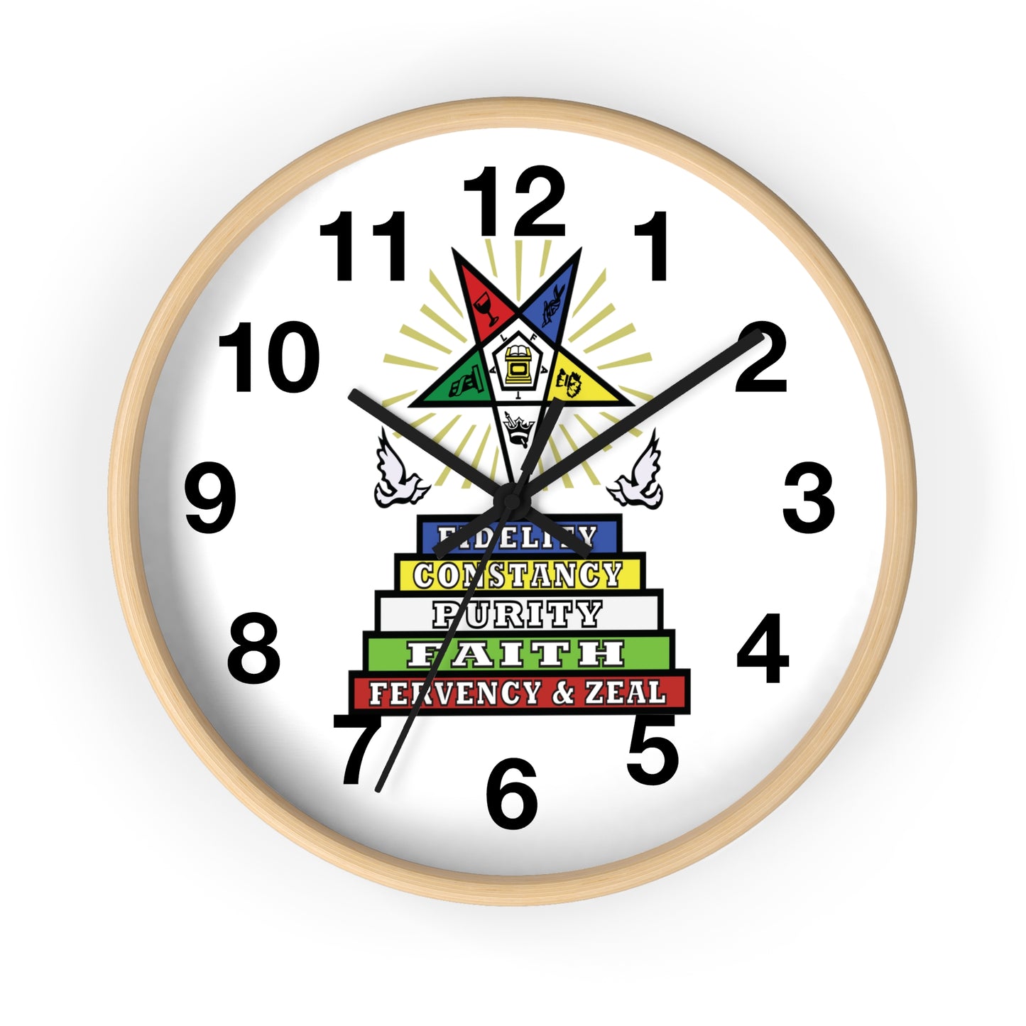 Order Of The Eastern Stars / OES Wall Clock