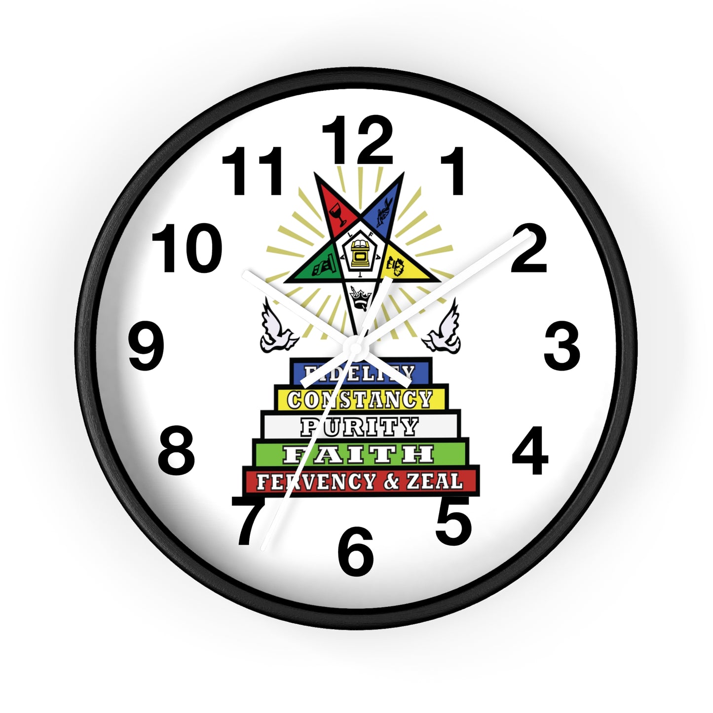 Order Of The Eastern Stars / OES Wall Clock