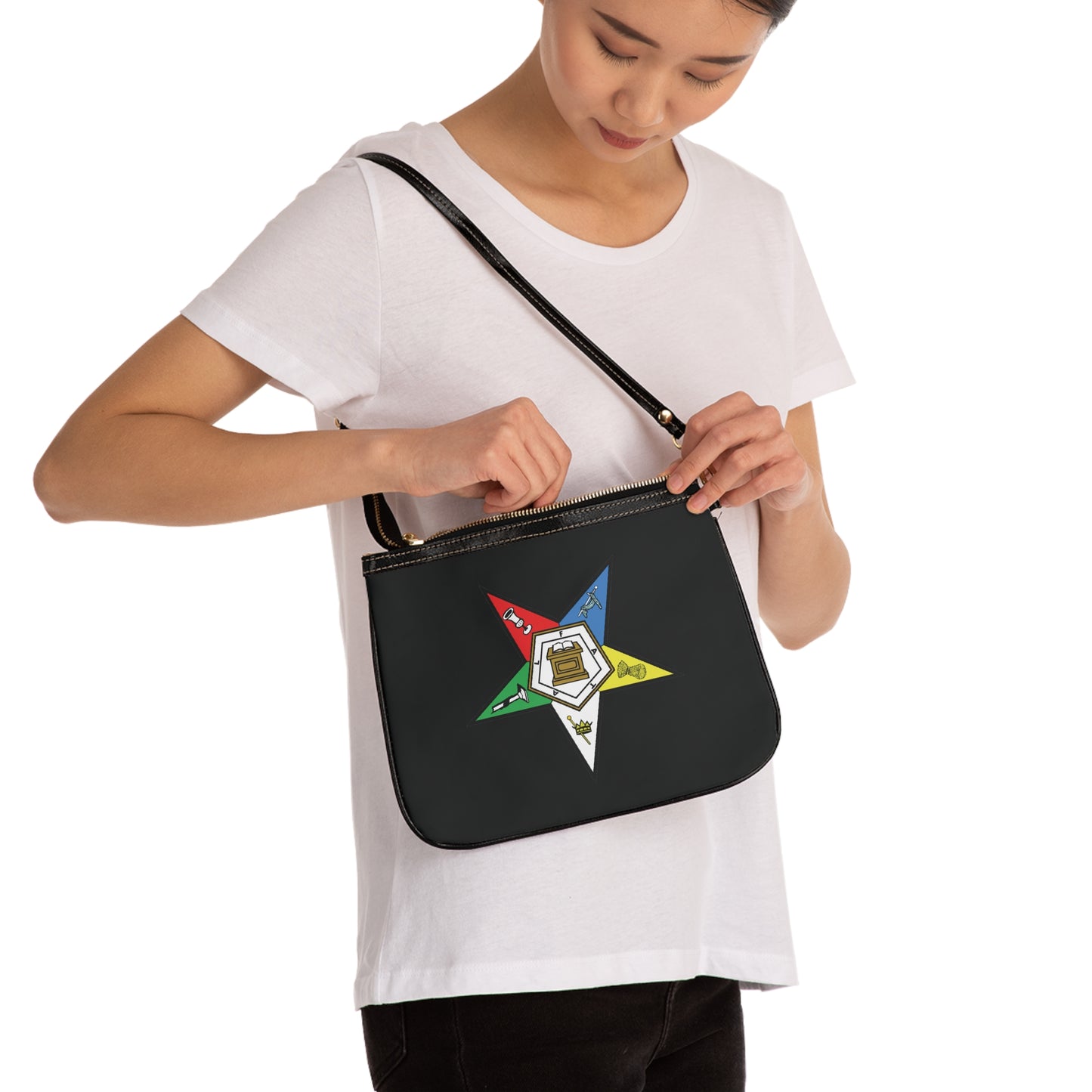 Order Of The Eastern Stars / OES Two Side Print Small Shoulder Bag