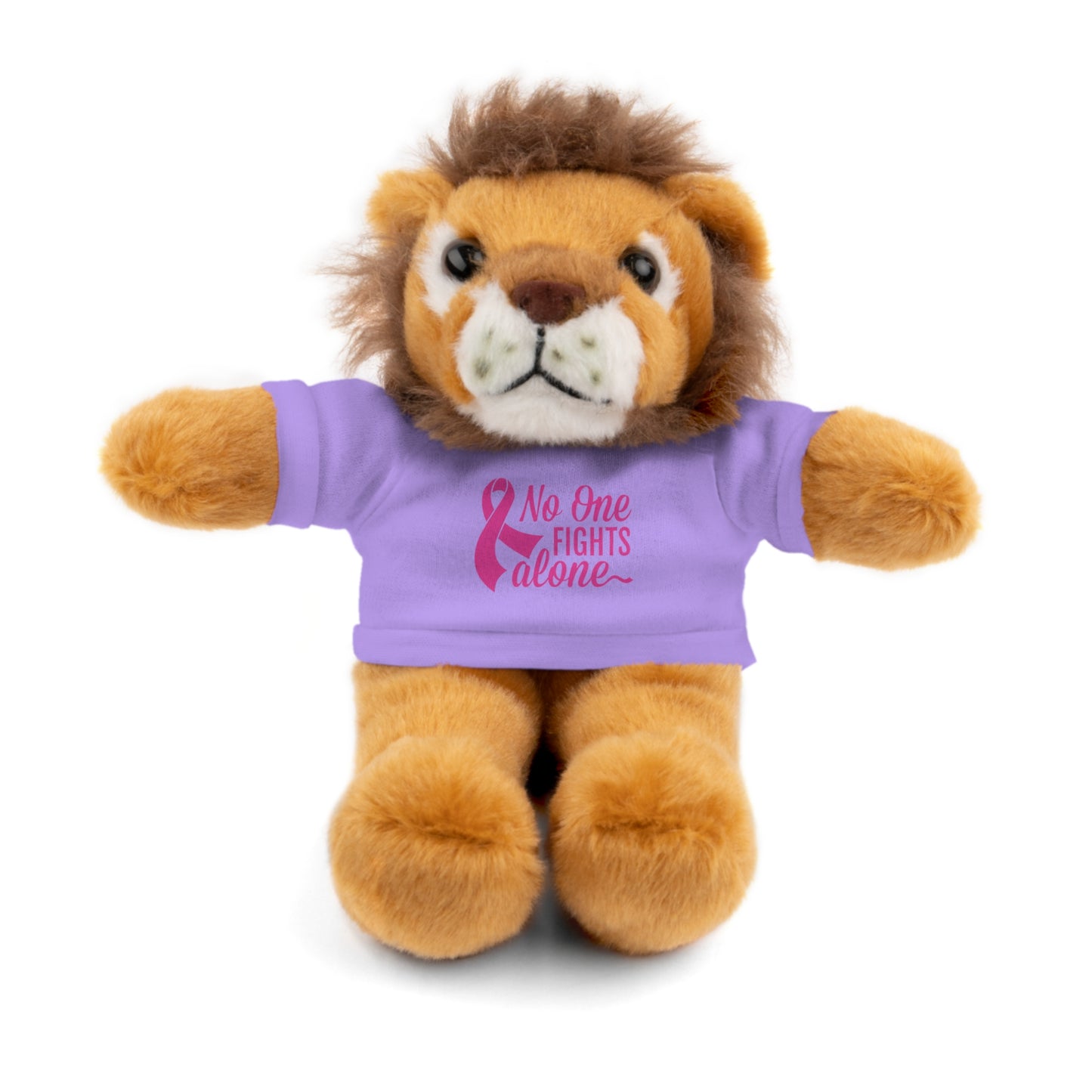 No One Fights Alone' Cancer massage Stuffed Animals with Tee