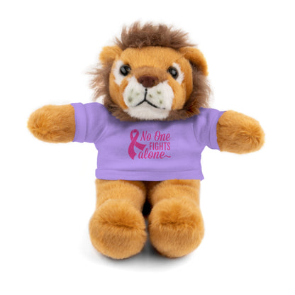 No One Fights Alone' Cancer massage Stuffed Animals with Tee