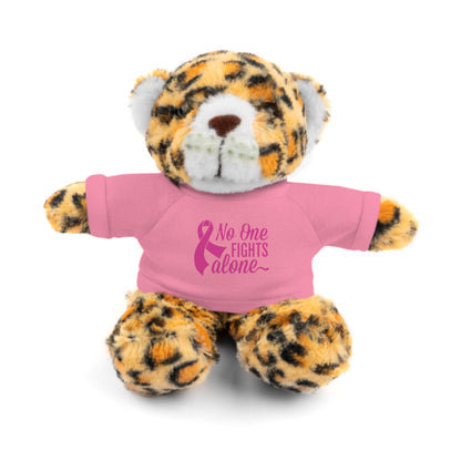 No One Fights Alone' Cancer massage Stuffed Animals with Tee