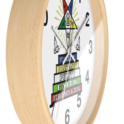 Order Of The Eastern Stars / OES Wall Clock