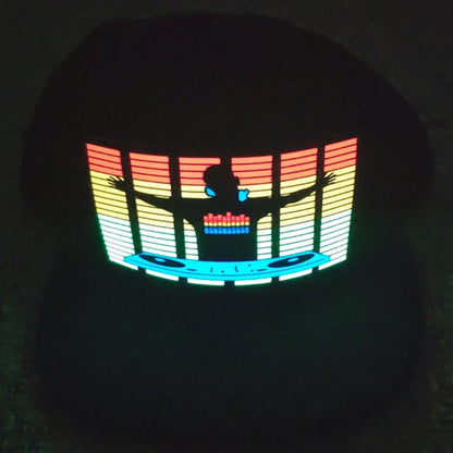 LED Hat - Images react to sound- Great Gift For DJ's