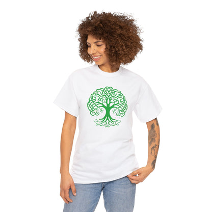 Celtic Tree Of Life- St. Patricks' Day Parade Unisex Heavy Cotton Tee