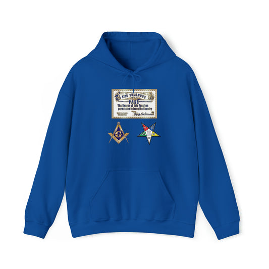 King Soloman's Pass-Printed Mason / Eastern Star Adult Male or Female Heavy Blend™ Hooded Sweatshirt