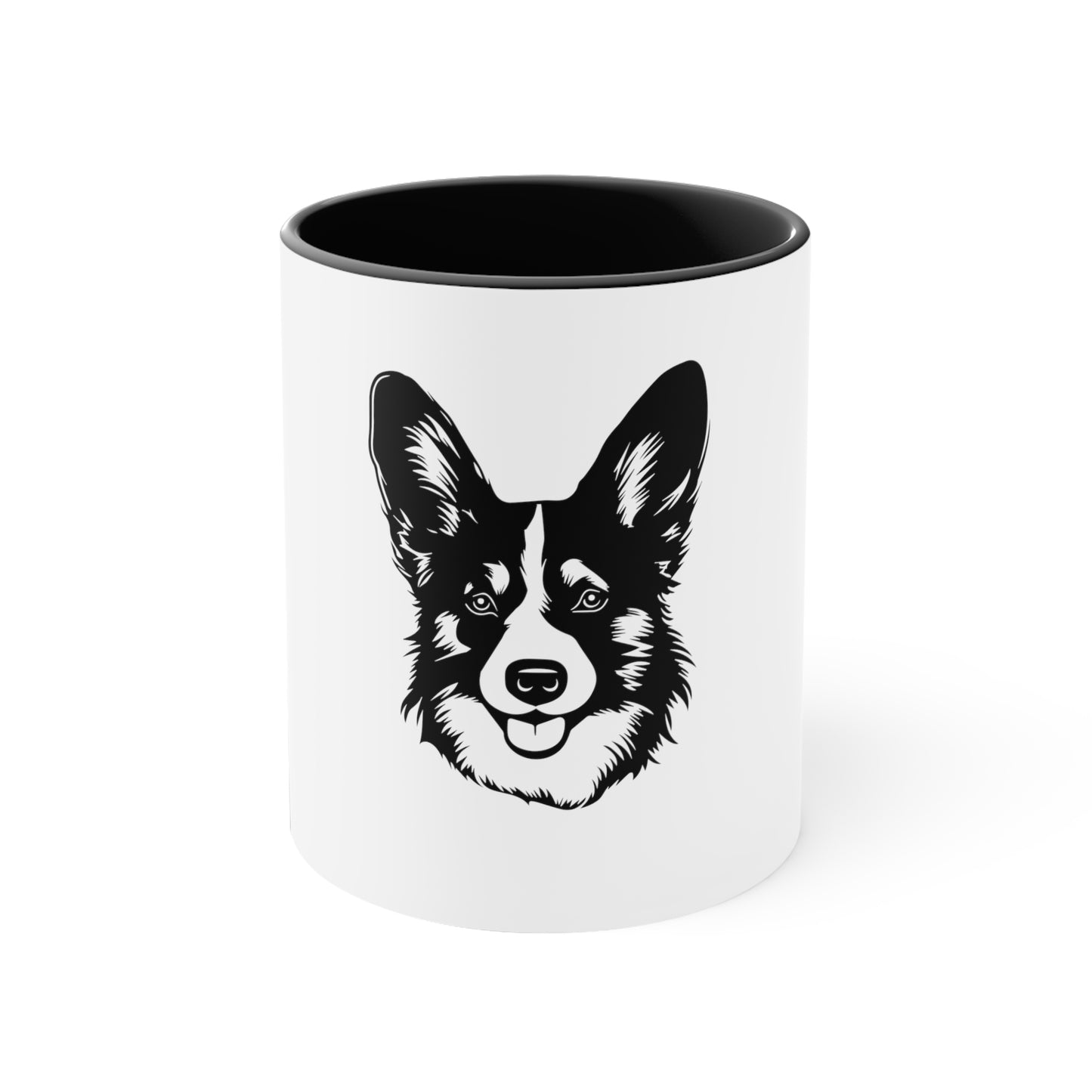 Corgi Printed - 11 oz Coffee Mug with Color Interior