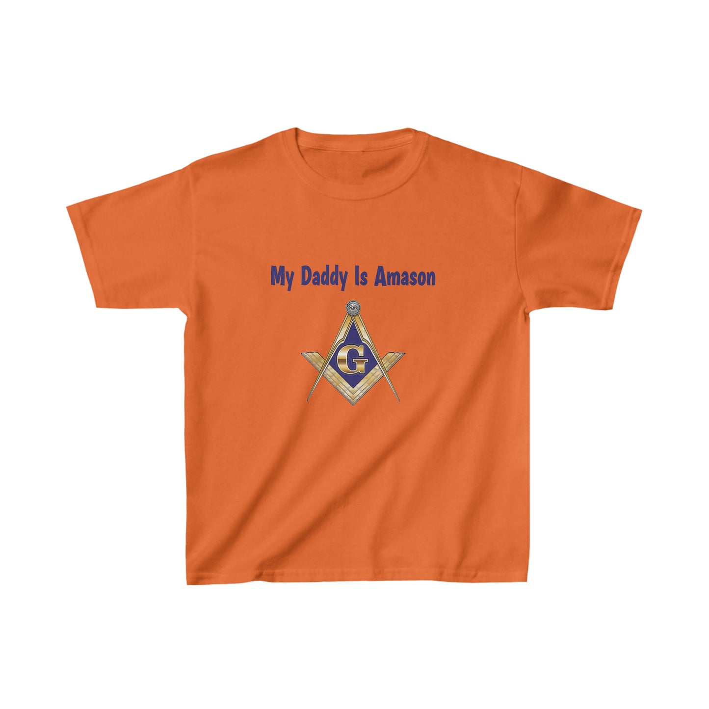 My Daddy Is Amason- Printed Kids Heavy Cotton™  Oeko-Tex Tee