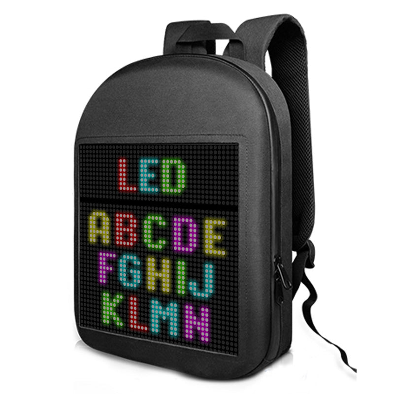 Led Display Backpack Waterproof Business Backpack