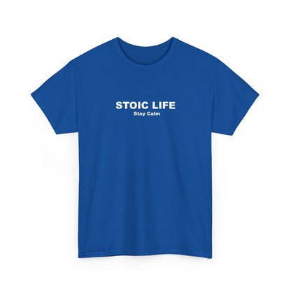 Stoic Life stay calm T-Shirt, Meditation Shirt, Mindfulness Tee, Zen Apparel, Yoga Top, Mental Health Clothing