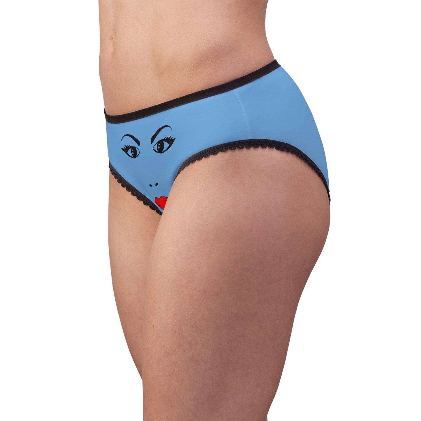 Witch Face Printed Adult Womans Briefs / Panties