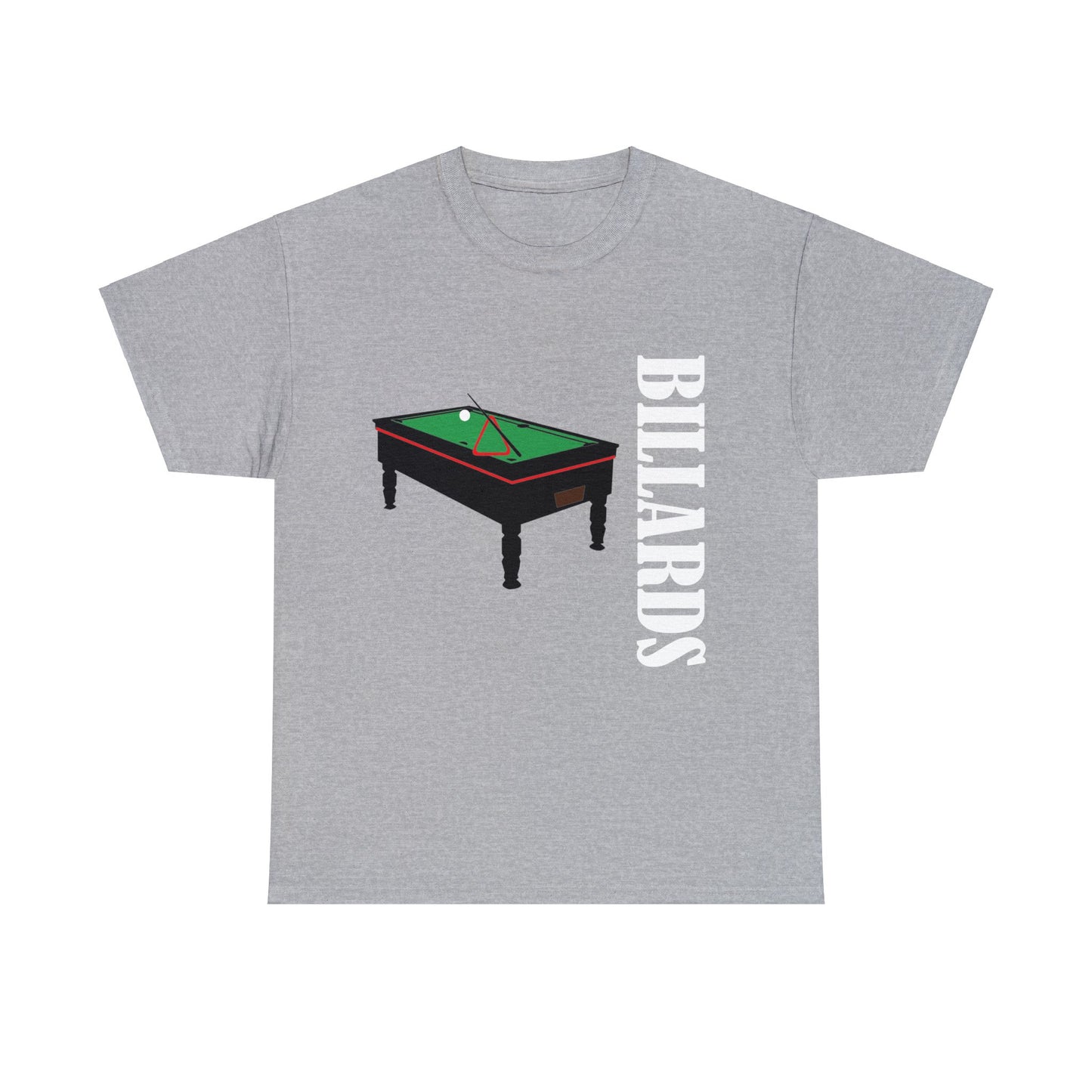 Billiards Front and Back Print Unisex Heavy Cotton Tee