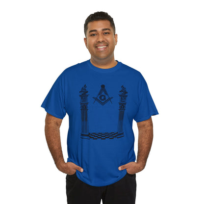 Master Mason Classic Two Side Print Unisex Heavy Cotton Tee