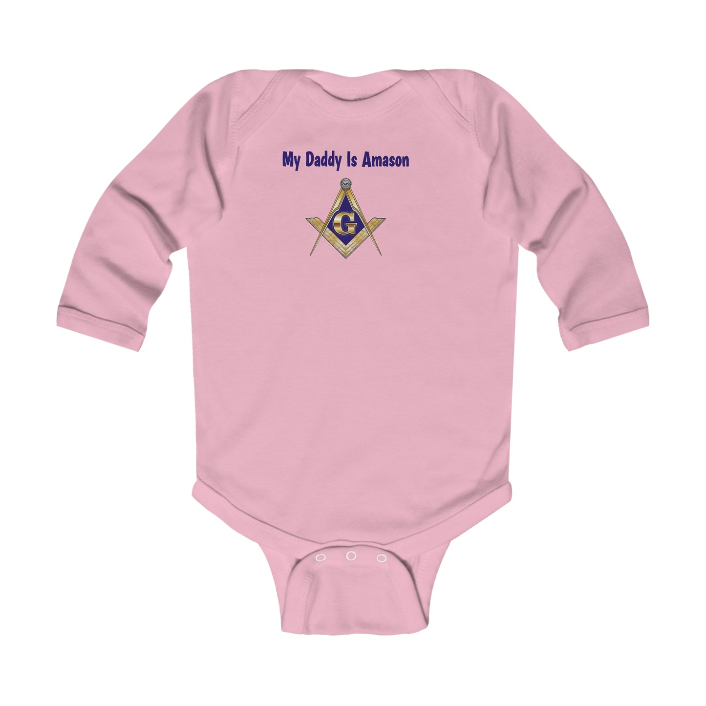 My Daddy Is Amason Infant Long Sleeve Bodysuit