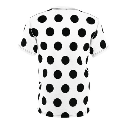 Polka Dot Printed 6oz Adult Male or Female T-shirt