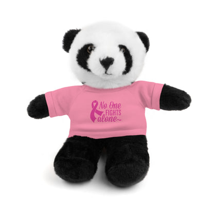 No One Fights Alone' Cancer massage Stuffed Animals with Tee