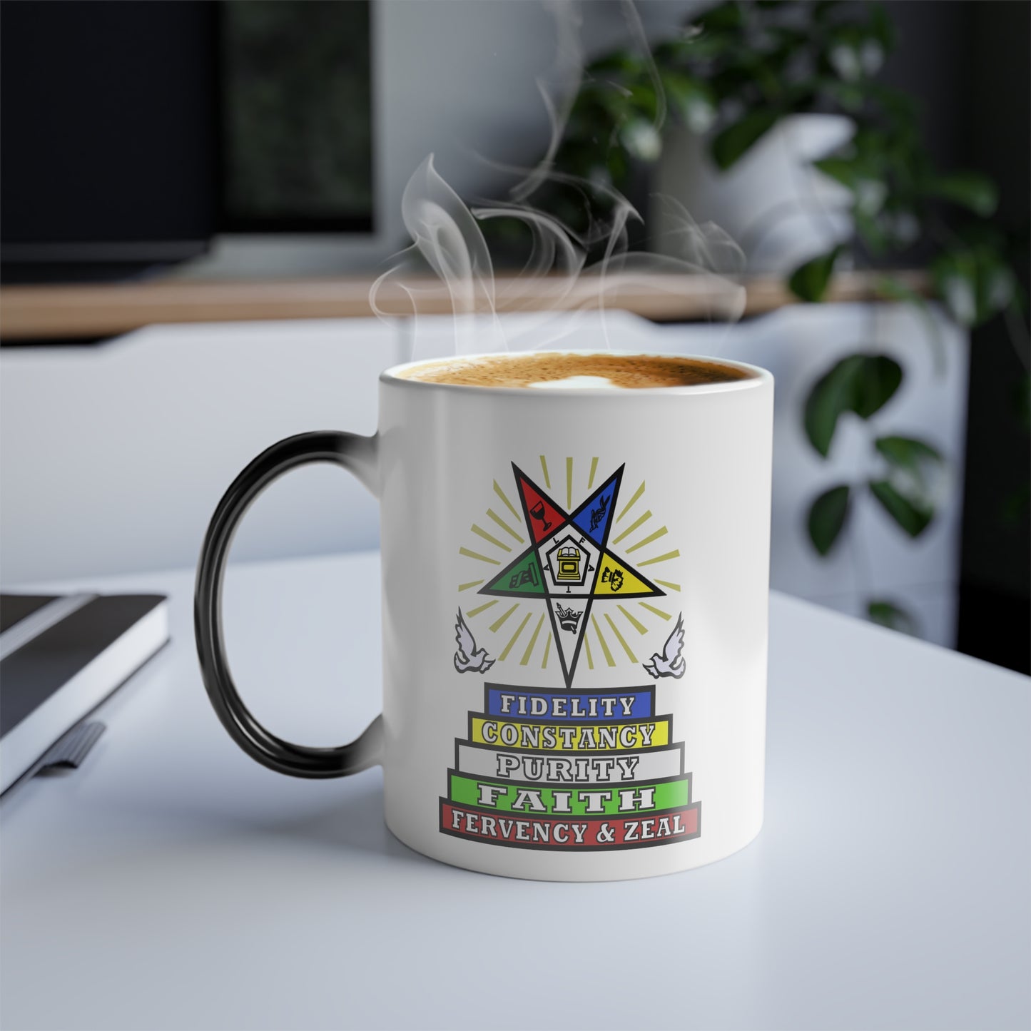 OES/ Order Of The Eastern Stars Color Morphing Mug, 11oz Coffee Mug