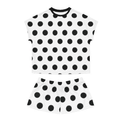 Polka Dot Womans Short Two-Piece Pajama Set