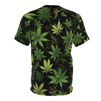 Weed Printed Adult Unisex Cut & Sew Tee All Over Print