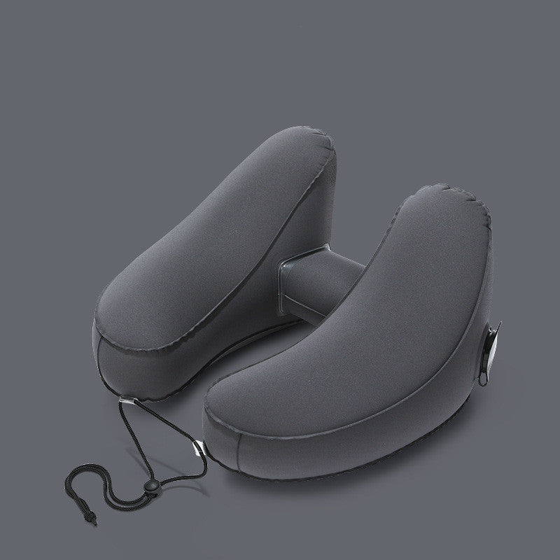 Travel Pillow H Shaped Inflatable Neck Pillow Folding Lightweight Nap Car Seat Office Airplane Sleeping
