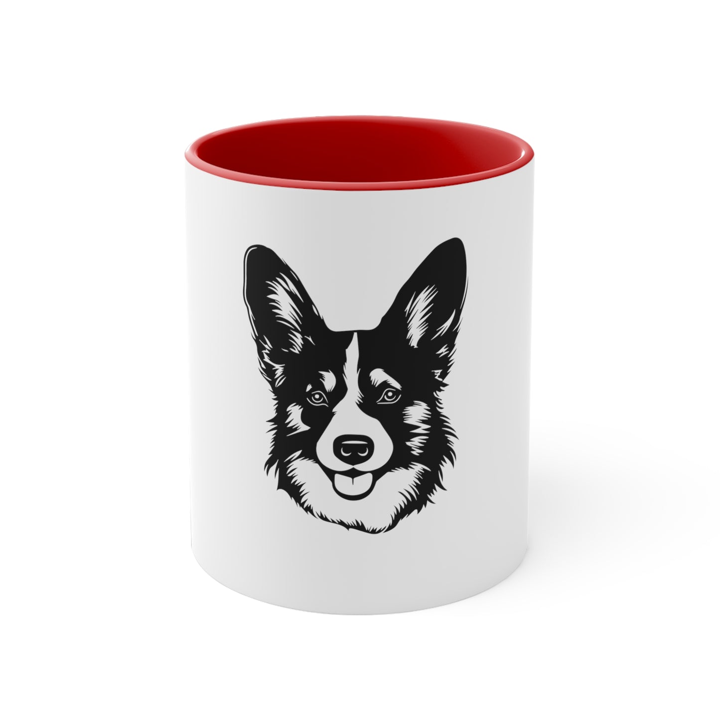 Corgi Printed - 11 oz Coffee Mug with Color Interior