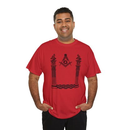 Master Mason Classic Two Side Print Unisex Heavy Cotton Tee