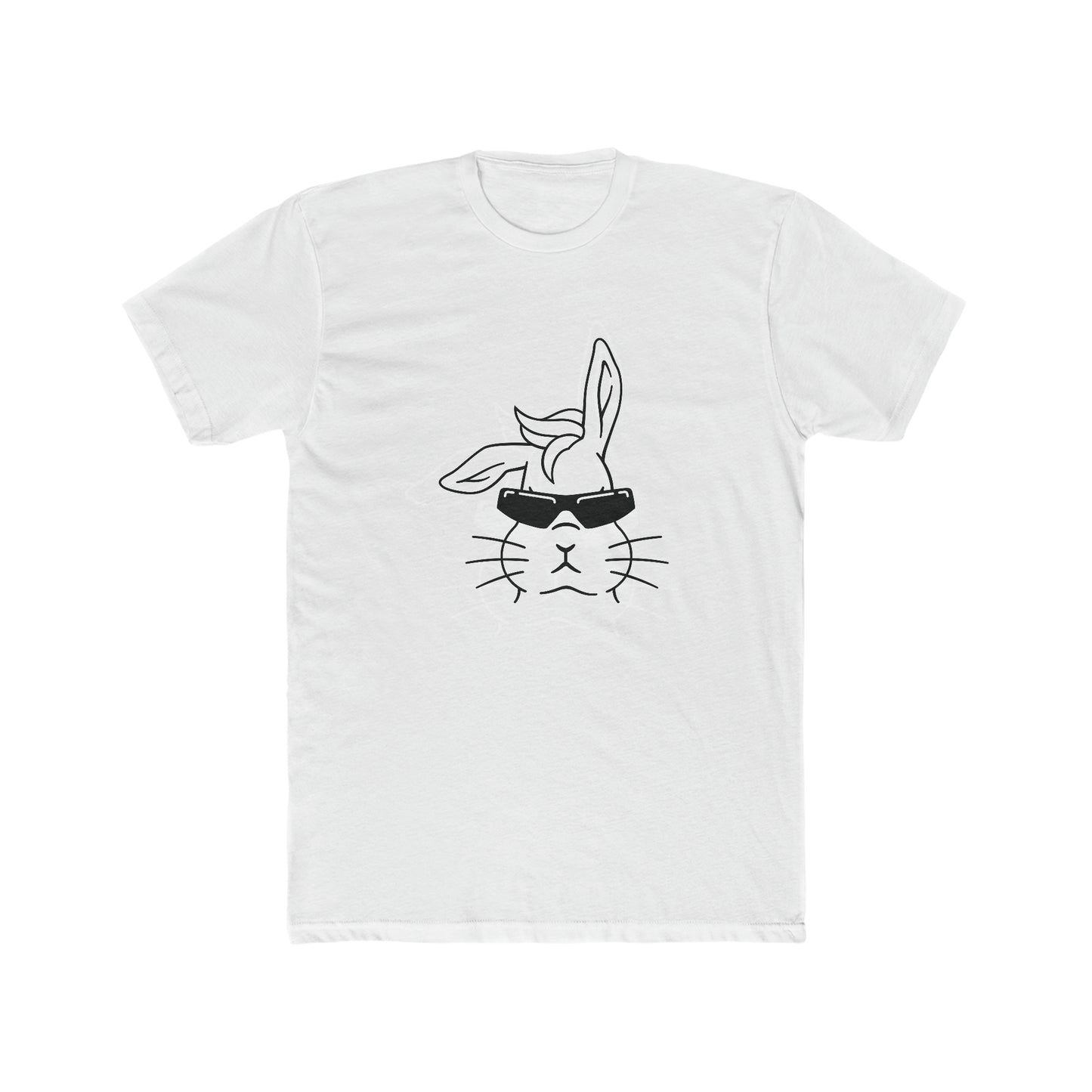 Cool Bunny Easter  Unisex Cotton Crew Tee