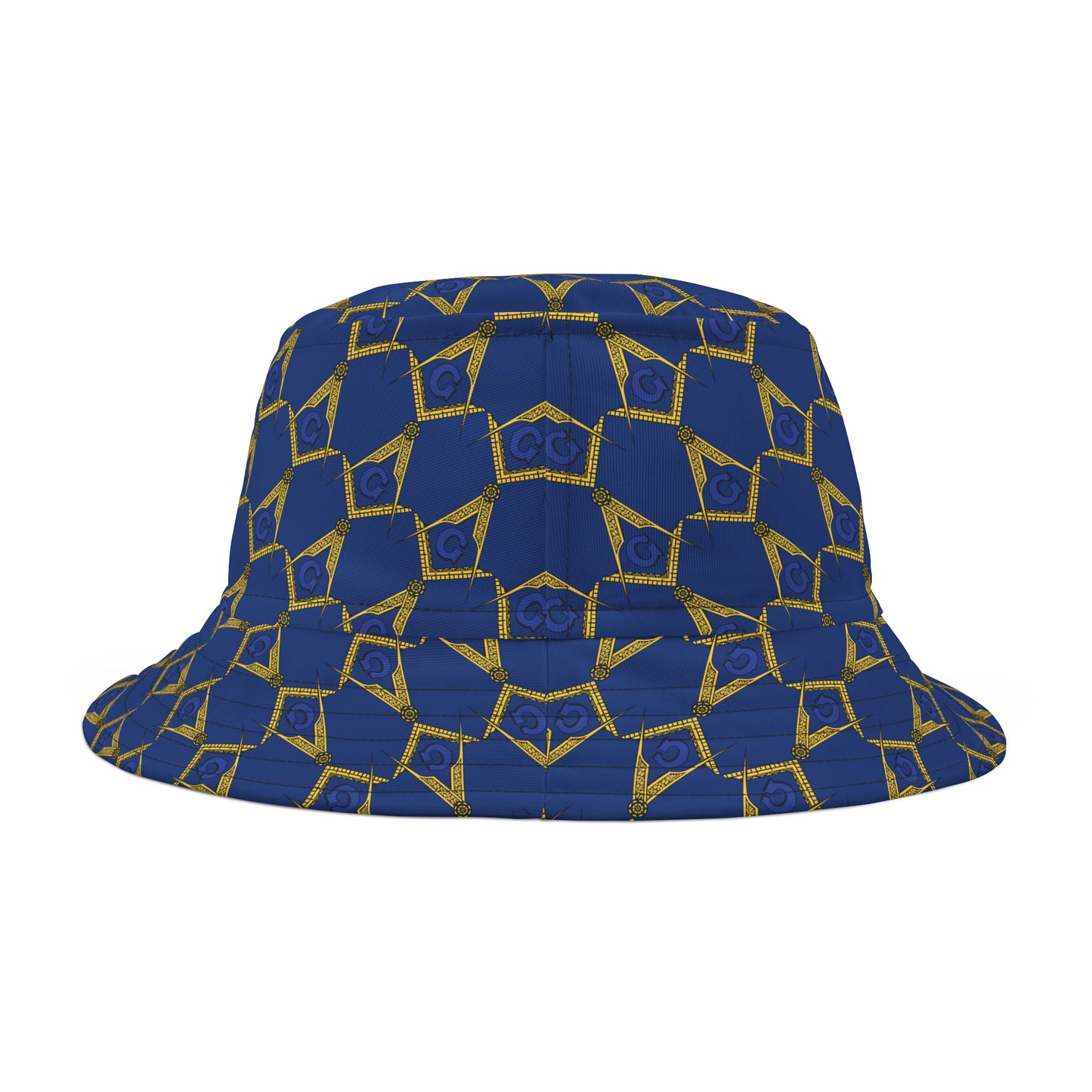 Mason Bucket Hat with Compass and Square All Over Print