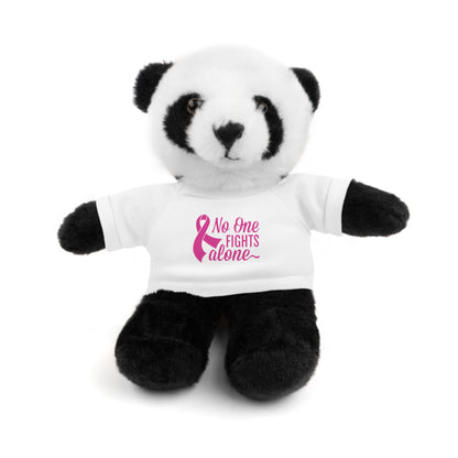 No One Fights Alone' Cancer massage Stuffed Animals with Tee