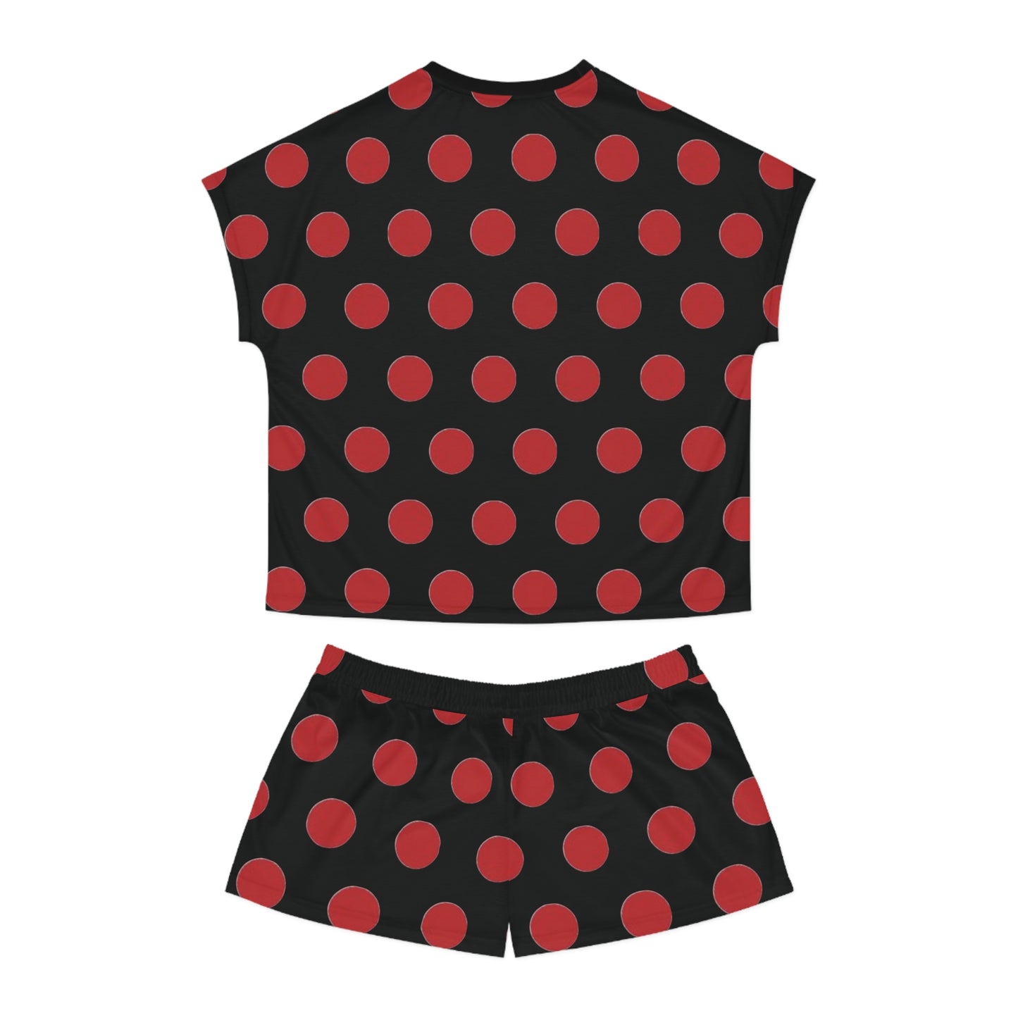 Polka Dot Womans Short Two-Piece Pajama Set