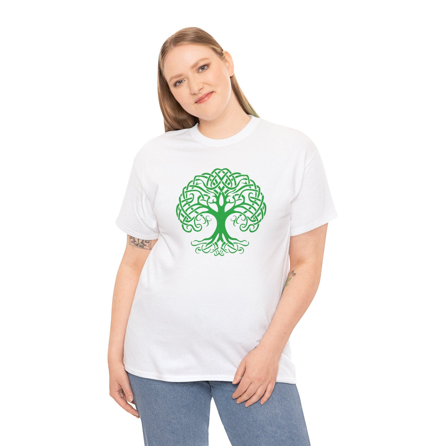 Celtic Tree Of Life- St. Patricks' Day Parade Unisex Heavy Cotton Tee