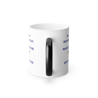 Custom Master Mason Color Morphing Mug, 11oz   , Just Add Name And Dates