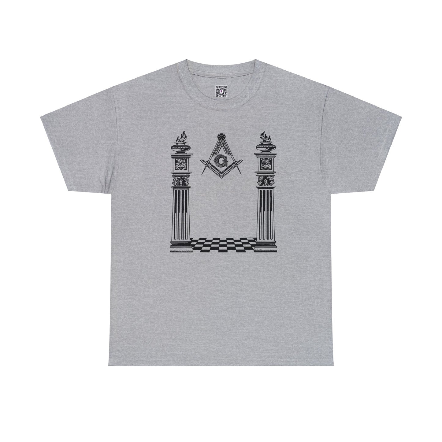 Master Mason Classic Two Side Print Unisex Heavy Cotton Tee