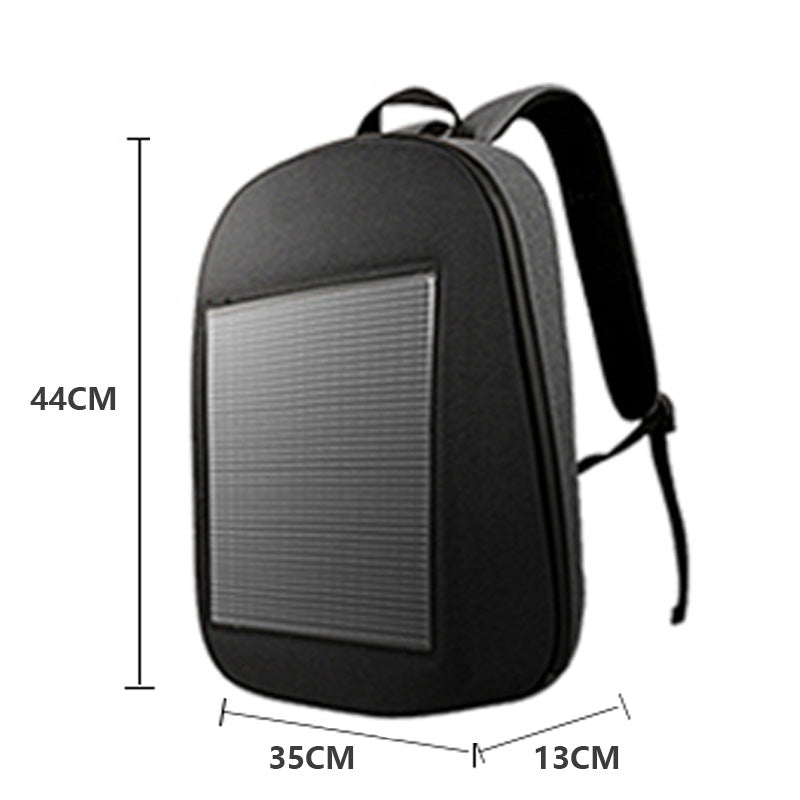 Led Display Backpack Waterproof Business Backpack