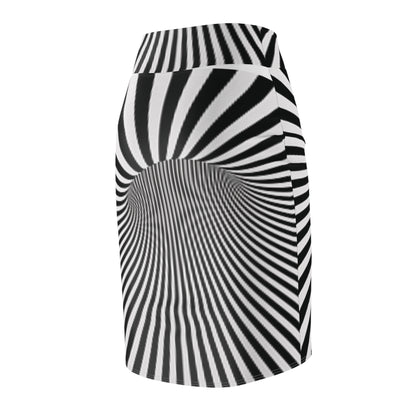 3D illusion Women's Pencil Skirt