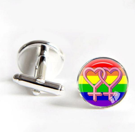 Gay Pride Cufflinks- Man Or Woman