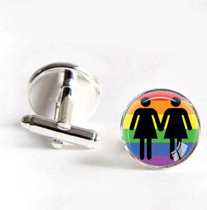 Gay Pride Cufflinks- Man Or Woman