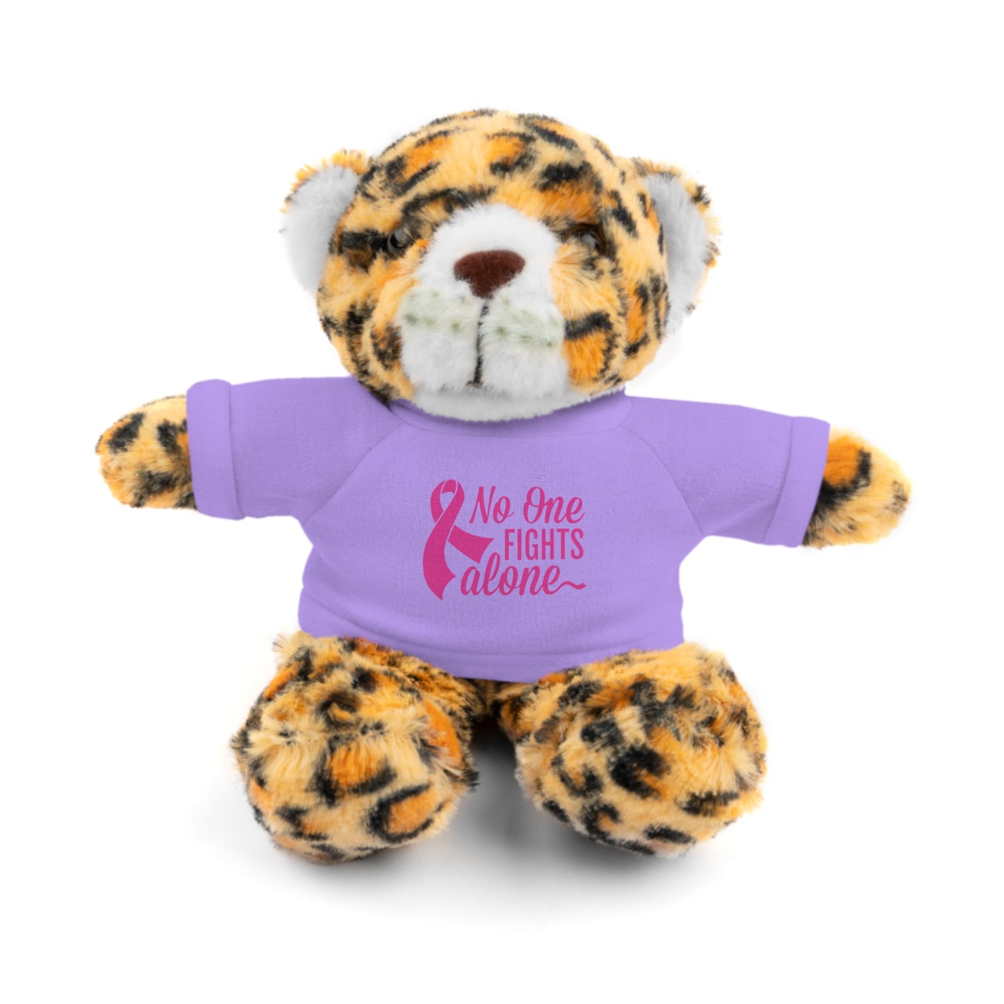 No One Fights Alone' Cancer massage Stuffed Animals with Tee