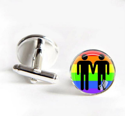 Gay Pride Cufflinks- Man Or Woman